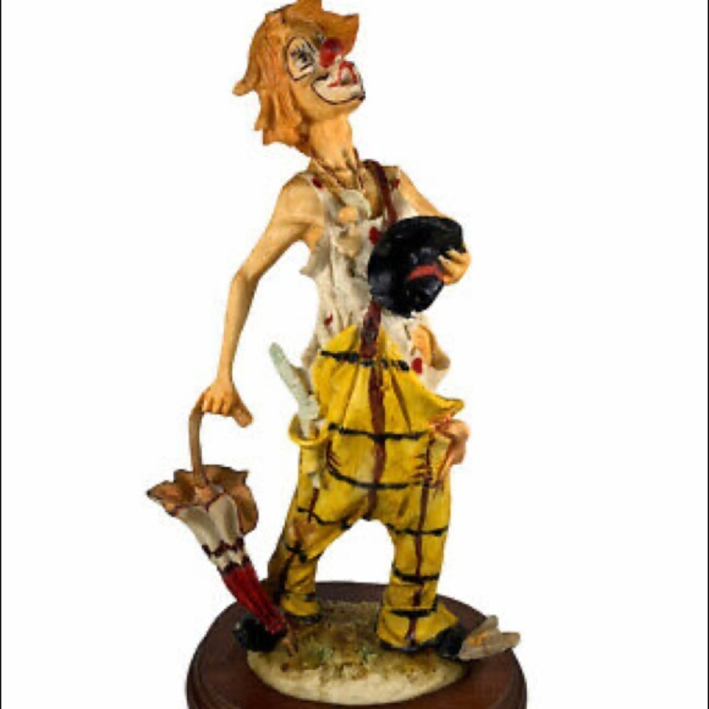 Rare VTG PUCCI CLOWN WITH UMBRELLA